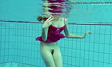 anna netrebko teases in wet bikini underwater swim