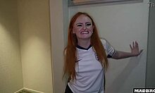 Bet loss leads cute English girl to rough public anal corridor pounding