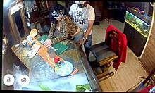 caught my sexy milf wife riding biker stud's cock on ring camera mid-orgasm