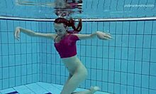 anna netrebko teases in wet bikini underwater swim