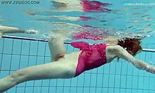 anna netrebko teases in wet bikini underwater swim