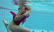 anna netrebko teases in wet bikini underwater swim