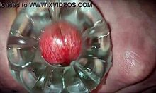 Close-Up First-Time Neighbor Cums Oozing Monster Cock Solo