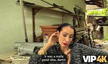 hunter spots rich gypsy beauty outdoors and fucks her shaved pussy at abandoned house