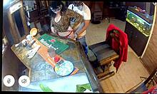 caught my sexy milf wife riding biker stud's cock on ring camera mid-orgasm