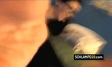 Busty German wife bends over for teasing amateur doggystyle sex