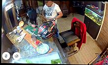 caught my sexy milf wife riding biker stud's cock on ring camera mid-orgasm