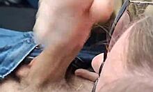 What if a thick german bbw gave a sloppy public car blowjob and swallowed every drop?