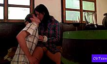 Big Tits Teen Lana Bounces on New Boyfriend's Cock in Dorm