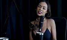 Alice Vasconcelos shines in sheer red lingerie sensual swingers massage compilation