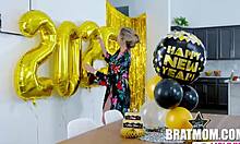 stepmom cory chase surprises diego perez at new year's glory hole sucking him off eagerly