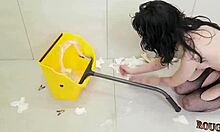 bound teen gives extreme wet car blowjob in hardcore bdsm case file