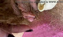 extreme closeup of my throbbing big clit rubbing to shattering orgasm