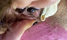 extreme closeup of my throbbing big clit rubbing to shattering orgasm