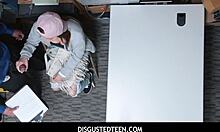 hey cute teen hayden hennessy caught stealing wanna see her pay the price?