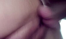 we're doing double vaginal right here in the living room... husband and friend stuff me then he creampies twice!