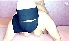 Arab wife takes deep cum fill in her tight ass