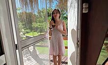 Cheating at Camp: Deepthroat Neighbor's Huge Cock While BF Sleeps Next Door