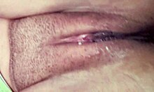 we're doing double vaginal right here in the living room... husband and friend stuff me then he creampies twice!