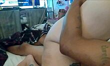 hey sexysassy bounces that big ass reverse cowgirl on his dick