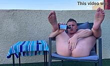 playing with my tight asshole using huge dildo buttplug toys spreading feet toes barefoot muscular bodybuilder neighbor fat ass first time uncensored assplay