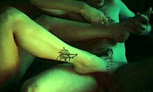 Sensual oiled footjob licking toes barefoot big natural tits small waist tattooed european goth teen babe for stepbrother taboo fetish legs