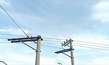 Invited busty Brazilian MILF neighbor with huge tits big ass small waist curly short hair to bed for amateur homemade sex