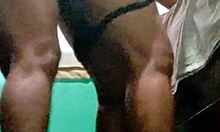 Friends husband rams me doggy while hubby watches closely