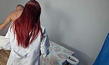 Married USA housewife uses masseuse job to fuck clients with creampie and ass worship