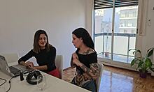 i railed her juicy pussy while boyfriend worked computer right behind us