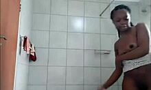 Close-up creampie pussy dripping from vibrator toys girlfriend fat curvy ebony black solo masturbation clothes ripped big pussy lips neighbors girl next door