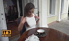 Your hot classy petite girlfriend tina kay strips outdoors ready for pov anal fucking blowjob babe action