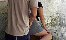 wife's out so short hot maid grabs my cock and fucks me home