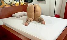 Sexy Curvy MILF Teases In Tiny Thong Big Ass Bent Over