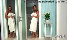 milane blanc like sucked my cock so good after shower then i fucked her tight pussy bent over doggystyle and came on her ass