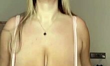 Huge Natural Tits Bounce as I Jump and Play Like Riding a Massive Dick