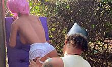 blonde fuck doll anal toyed again deep in ass