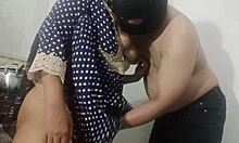 oh man fucking the hot asian maid in kitchen bent over her juicy pussy tight