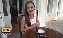 Your hot classy petite girlfriend tina kay strips outdoors ready for pov anal fucking blowjob babe action