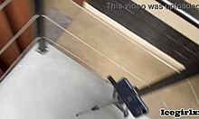 hey icegirlxx wanted it in her pink asshole, grabbed me on the stairs and even gave milk in my ass