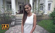 Your hot classy petite girlfriend tina kay strips outdoors ready for pov anal fucking blowjob babe action