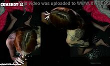 She worked hard through gloryhole for boyfriend's 10th massive cumshot