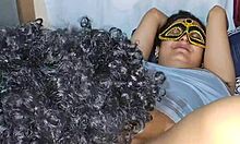 Desi alisha bhabhi's juicy hairy pussy gets hot cute licking close-up