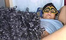 Desi alisha bhabhi's juicy hairy pussy gets hot cute licking close-up