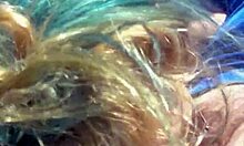 blonde slut fucked hard outdoors then huge facial cumshot