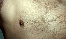 brazilian pornstar bear strokes huge cock in shower cumshot