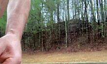 Wanna see my latest clit-licking outdoor flash in the wild forest?