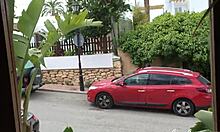 Blonde Teen Rips Clothes On Ibiza