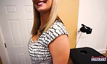 Big Titted Blonde Breanna Rims Ass Deepthroats Monster Cock Then Rides Curvy Shaved Pussy