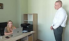 First Casting Tears Her Pussy Apart Rough Doggystyle While Producer Dripping Watches